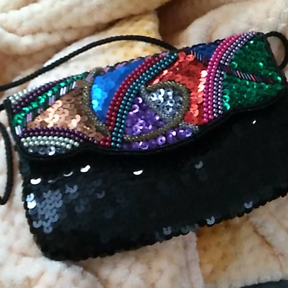 Vintage sequin and beaded bag